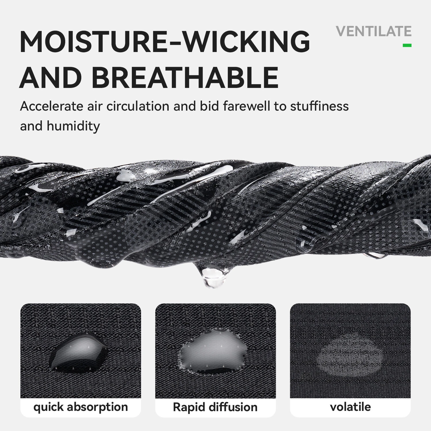 ROCKBROS Universal Summer Cycling Balaclava UPF30+ Sunscreen Breathable Gear UV Protection Scarf Cool Ice Silk Face Cover Cycling Headgear — view 5