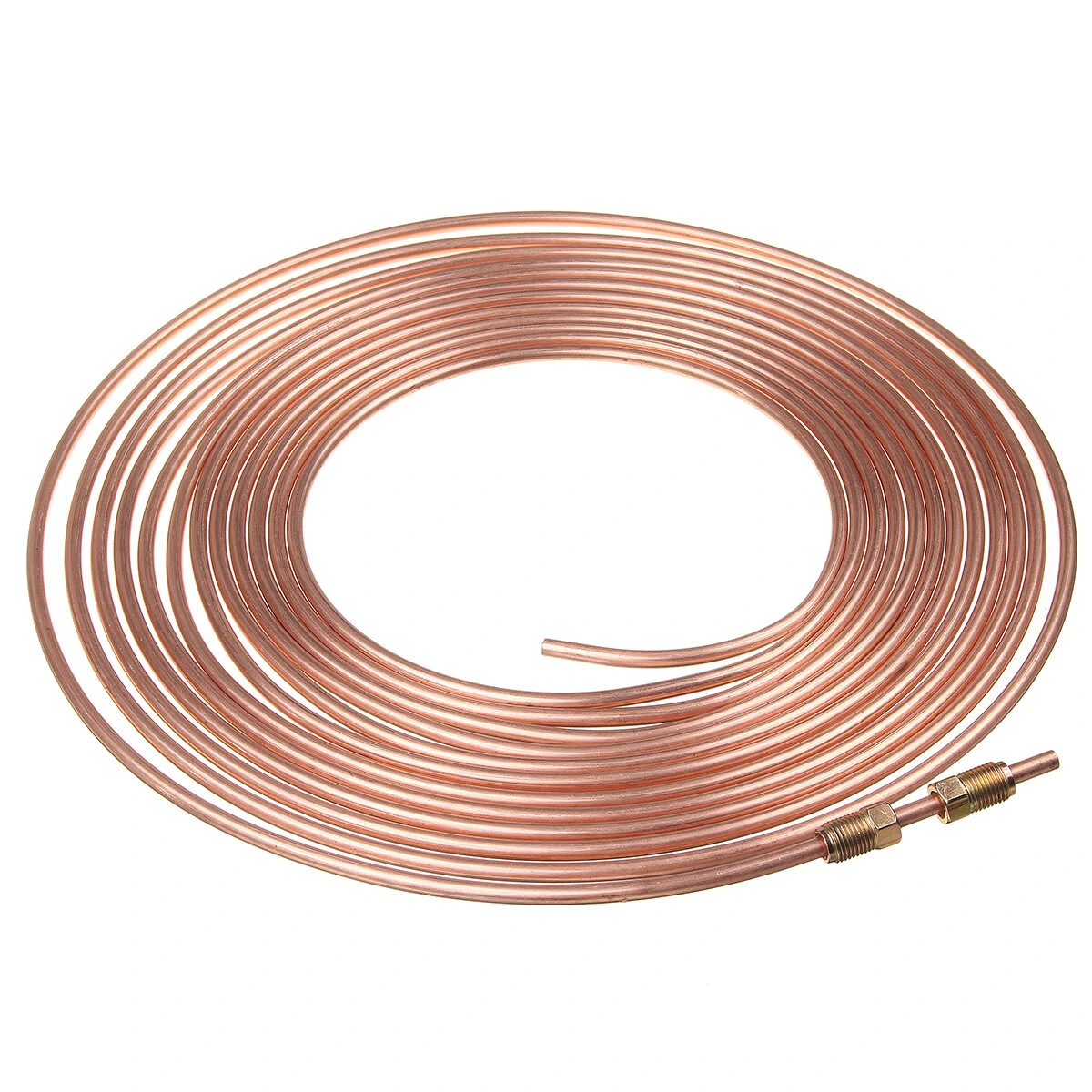 Roll Copper Steel 25 ft. 3/16" Brake Line Pipe Tubing with 20 Pcs Kit Fittings Brake Female Male Nut — view 8