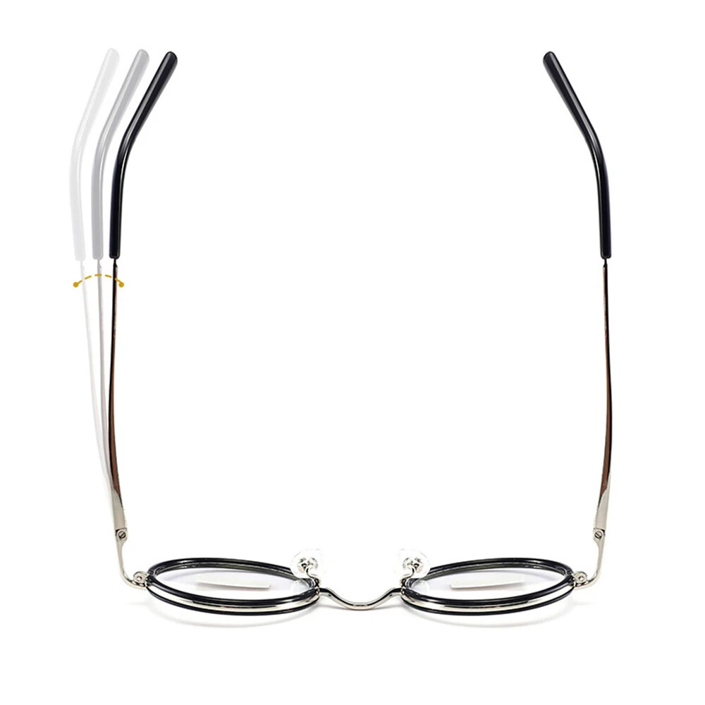 Round Metal Frame Reading Glasses Retro Minimalist Anti-blue Light Presbyopia Eyeglasses — view 8
