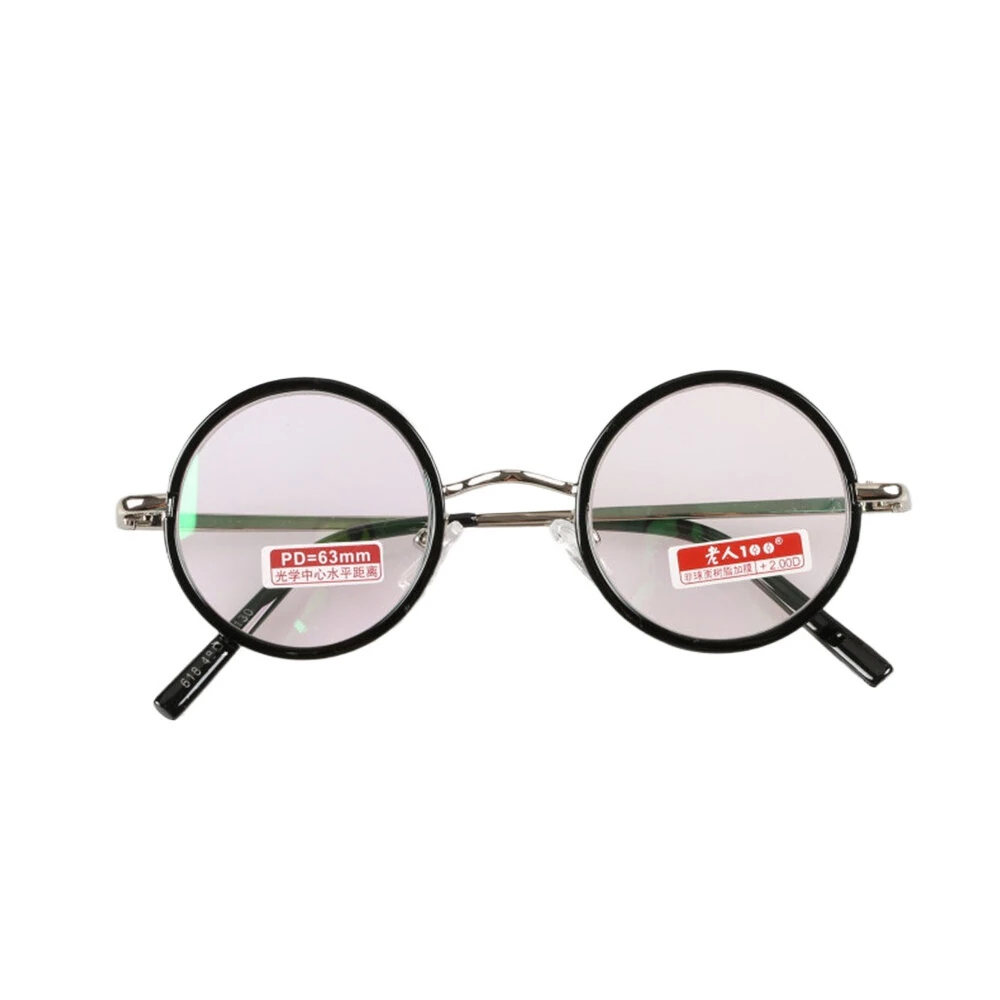 Round Metal Frame Reading Glasses Retro Minimalist Anti-blue Light Presbyopia Eyeglasses — view 9