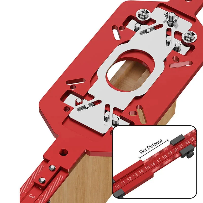 Router Multifunctional Base Plate Bracket Aluminum Alloy 2-in-1 Slotting 60-300mm Milling Diameter 300-800mm Adjustable Straight Edge 140-420mm Clamping 10-25mm — view 9