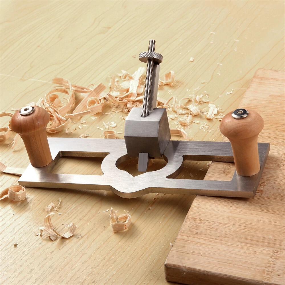 Router Plane Handheld Adjustable Woodcraft Trimming Knife Depth Stop Planer Wood Chamfering Slottinge Woodworking Hand Tool — view 3
