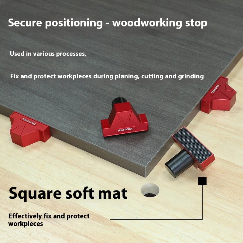 RUITOOL Aluminium19mm 20mm MFT Workbench Hole Bench Dog Clamp Non-slip Table Stopper for Woodworking DIY Project — view 6
