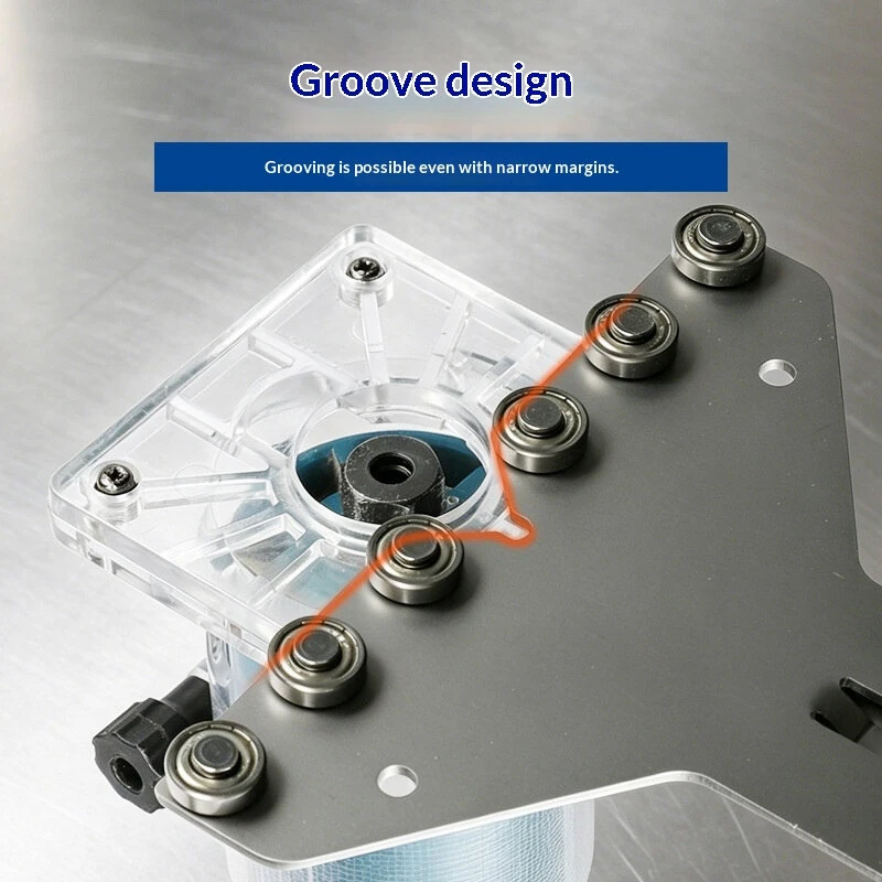 RUITOOL Router Circle Cutting Jig Trimmer Guide Rail Extendable To 831mm Stainless Steel Pulley Fence For Woodworking Slotting Arc And Edge Work — view 6