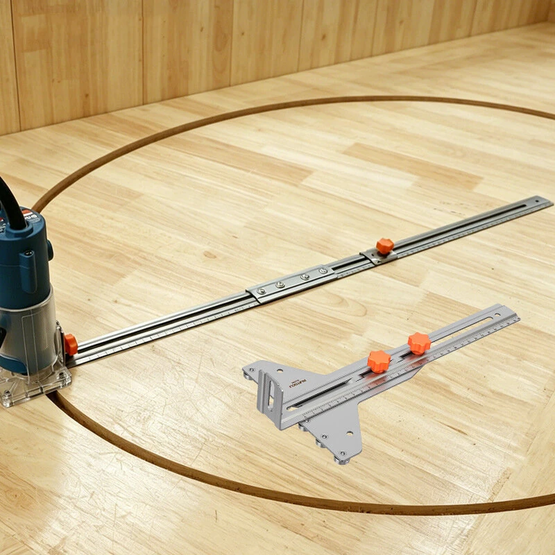 RUITOOL Router Circle Cutting Jig Trimmer Guide Rail Extendable To 831mm Stainless Steel Pulley Fence For Woodworking Slotting Arc And Edge Work — view 7