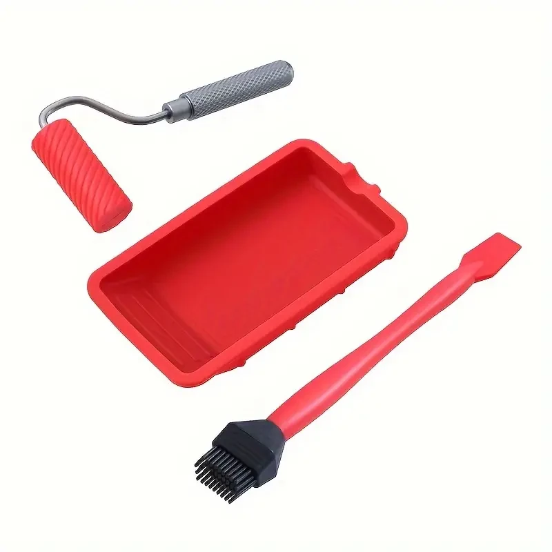 RUITOOL Silicone Glue Roller and Tray Carpenter Woodworking Glue Applicator Kit — view 2