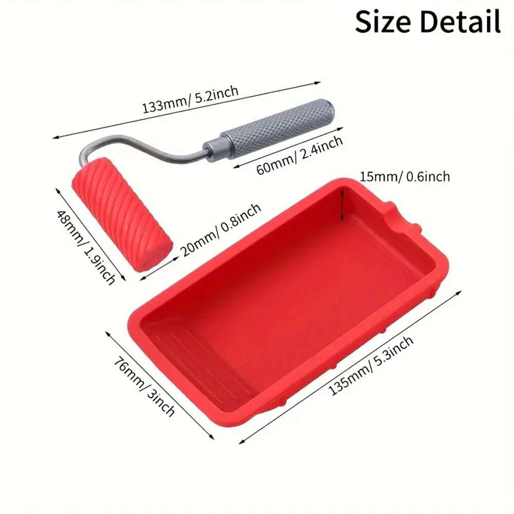 RUITOOL Silicone Glue Roller and Tray Carpenter Woodworking Glue Applicator Kit — view 9