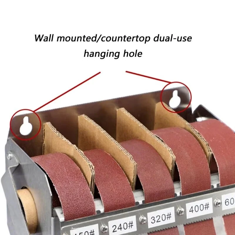 RUITOOL Stainless Steel Sanding Sandpapers Box Set  25mm*6m five-axis Pull-out Abrasive Cloth Roll for Metal Woodworking Abrasive Grits 150/240/320/400/600 — view 5