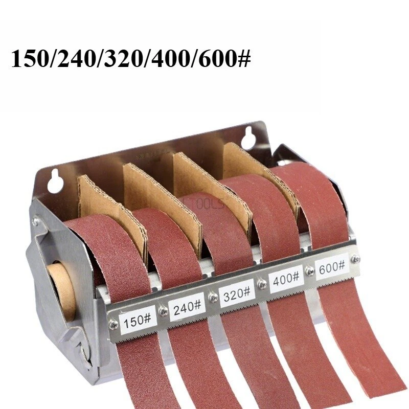 RUITOOL Stainless Steel Sanding Sandpapers Box Set  25mm*6m five-axis Pull-out Abrasive Cloth Roll for Metal Woodworking Abrasive Grits 150/240/320/400/600 — view 9