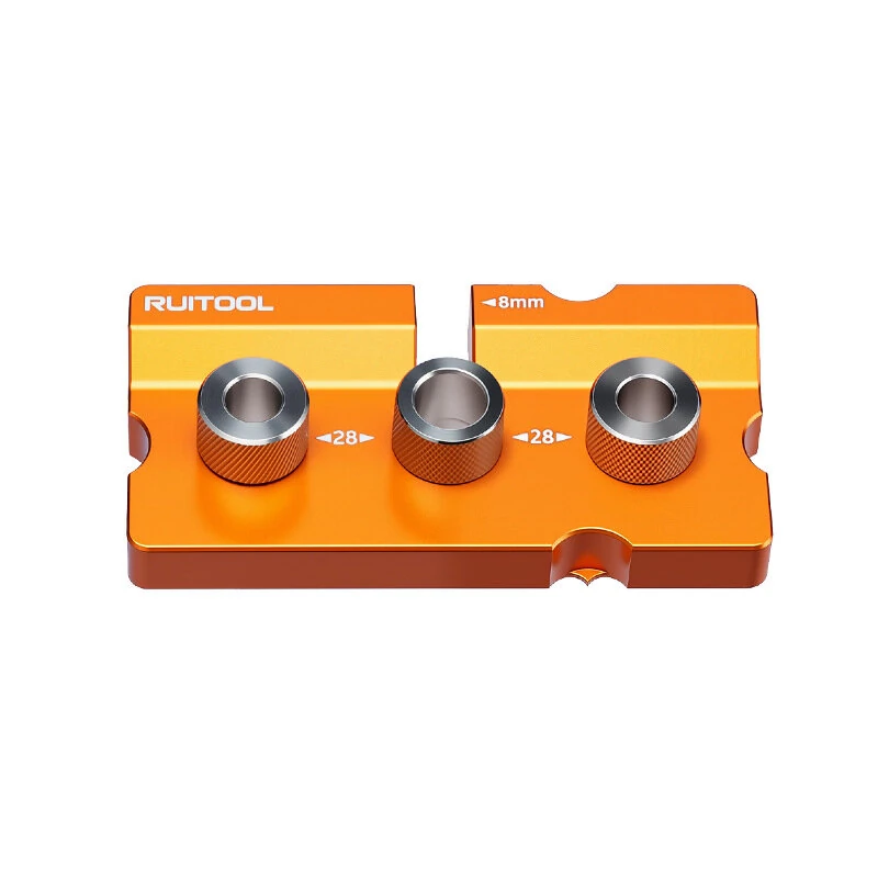 RUITOOL Two-in-One Embedded Parts Locator Aluminum Alloy Precision Tool 8mm 10mm Hole Positioning Woodworking Joint Assistant — view 6