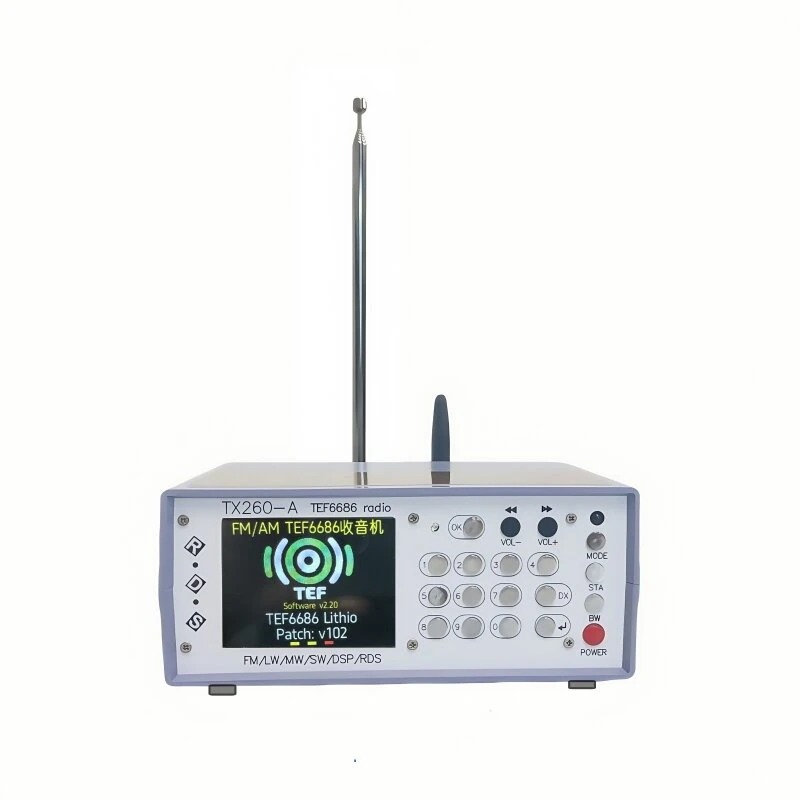 RX260-A TEF6686 Digital Radio FM AM SW Receiver Bluetooth Connectivity High Sensitivity Wide Frequency Range Long Battery Life Portable Speaker — image 1