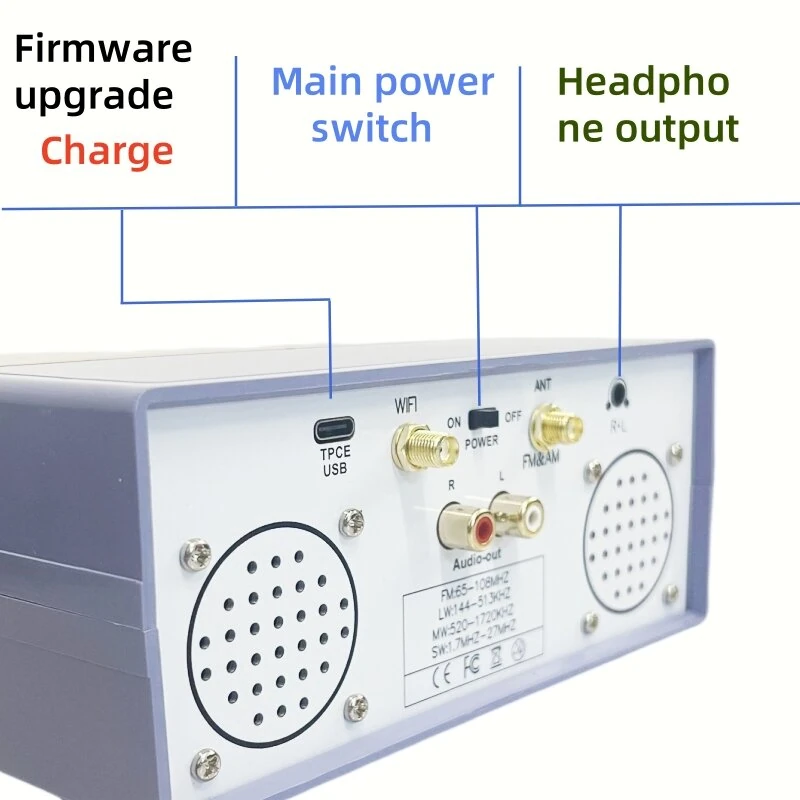 RX260-A TEF6686 Digital Radio FM AM SW Receiver Bluetooth Connectivity High Sensitivity Wide Frequency Range Long Battery Life Portable Speaker — view 5