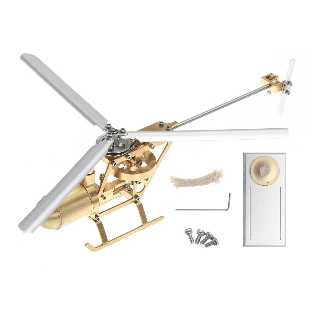 S01 Steam Helicopter Movable Dynamic Model Science Discovery Toys Kids Children Gift — view 10