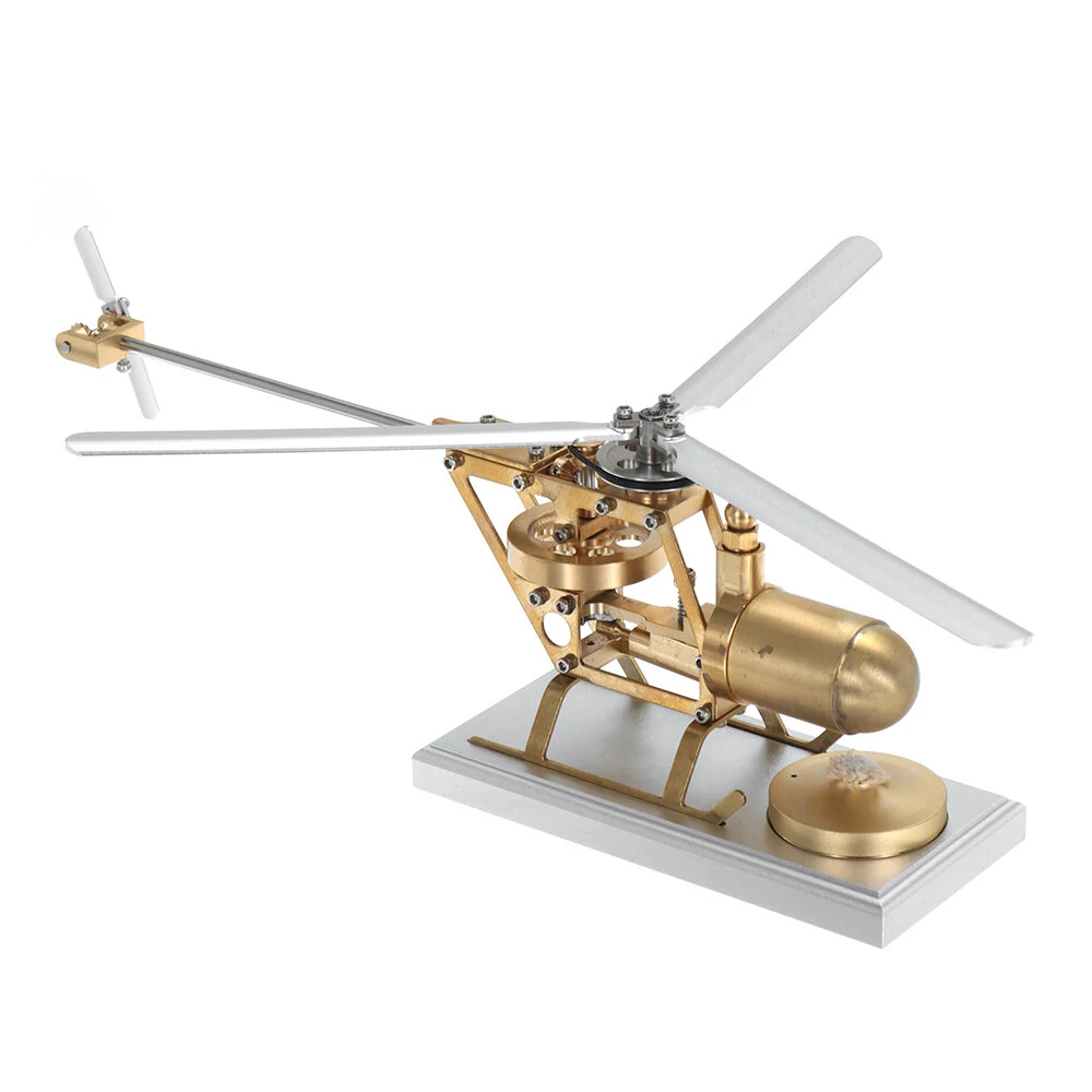 S01 Steam Helicopter Movable Dynamic Model Science Discovery Toys Kids Children Gift — view 2