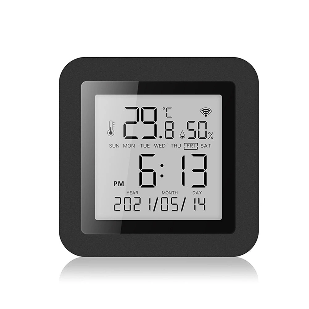 S09 Tuya Smart WiFi Universal IR Remote Temperature Humidity Sensor with Digital Display Screen for Air Conditioner TV AC Works with Alexa Google Home — view 7