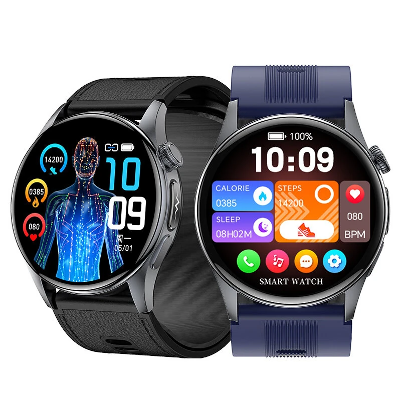 S200 1.56-inch AMOLED Display Murata Precision Piezoelectric Air Pump 4CH PD Optical Sensor ECG bluetooth Call Heart Rate Blood Pressure Blood Oxygen Monitor Sleep Monitoring Body Composition Analysis Non-invasive Glucose Measurement NFC Function Multi-sp — Pricio