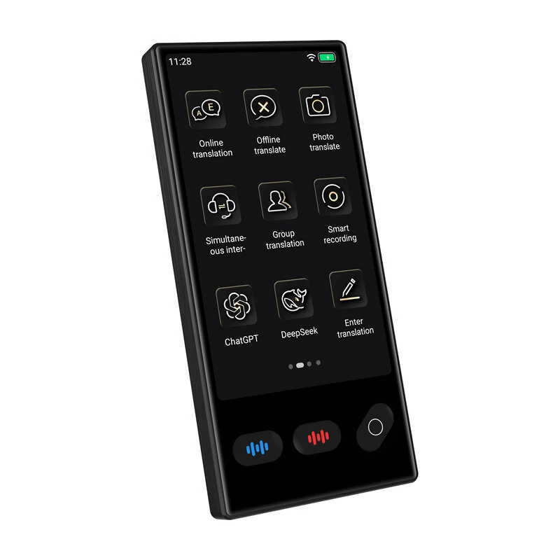S35 AI Translator 148 Languages 19 Offline Photo Translation Real Time Voice Two Way ChatGPT DeepSeek Portable Travel Translation Device — view 10