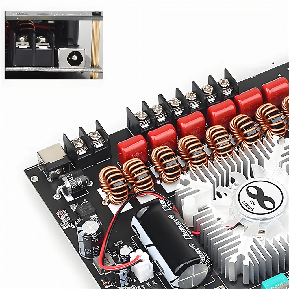 S350HS 2.1 Channel Power Amplifier 220W+220W+350W bluetooth 5.1 AUX USB Dual TPA3251 High Subwoofer Audio Sound System — view 3