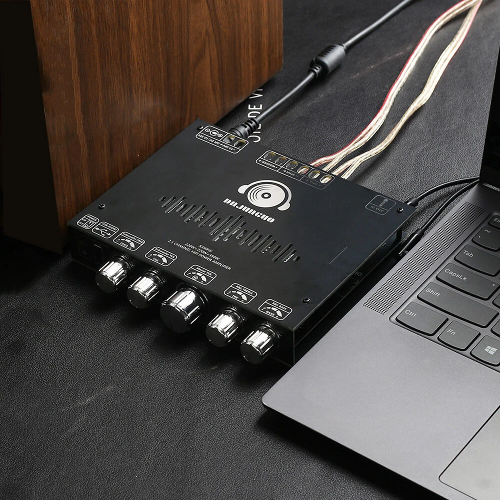 S350HS 2.1 Channel Power Amplifier 220W+220W+350W bluetooth 5.1 AUX USB Dual TPA3251 High Subwoofer Audio Sound System — view 5