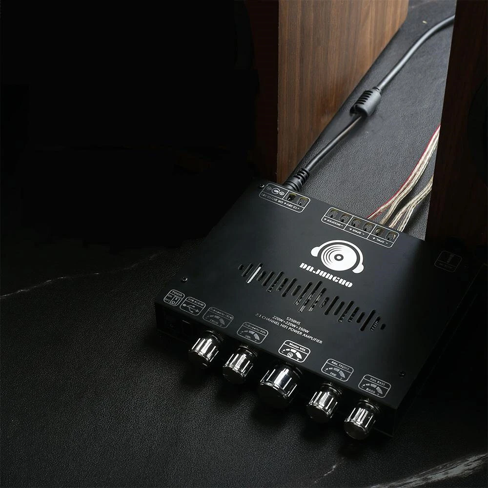 S350HS 2.1 Channel Power Amplifier 220W+220W+350W bluetooth 5.1 AUX USB Dual TPA3251 High Subwoofer Audio Sound System — view 6