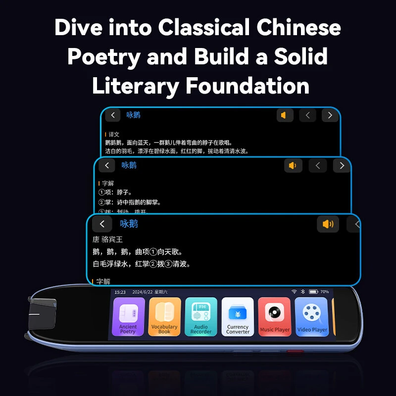 S60 Pro Smart Scan Translator Pen 4.3 Inch HD Screen Multilingual Translation 142 Languages 200+ Countries Coverage Support Offline AI Assistant ChatGPT Voice Photo Scan Learning Tool — view 7