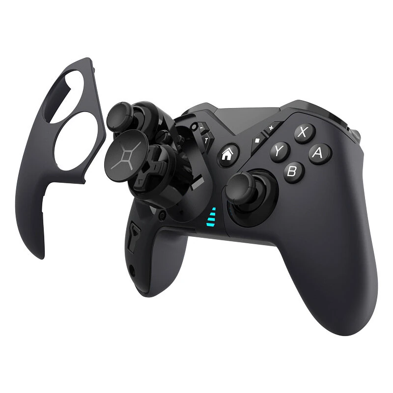 S900 Tri-mode Switch2 Gaming Controller with Linear Trigger D-Pad Swap Turbo Back Buttons 6-Axis Gyro Vibration for Nintendo Switch PC — view 6