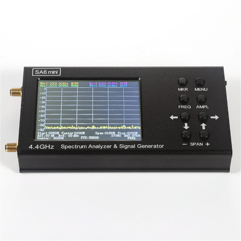 SA6 Mini Portable Spectrum Analyzer Wi-Fi CDMA Lab 35-4400Mhz Signal Test Signal Generator — view 2
