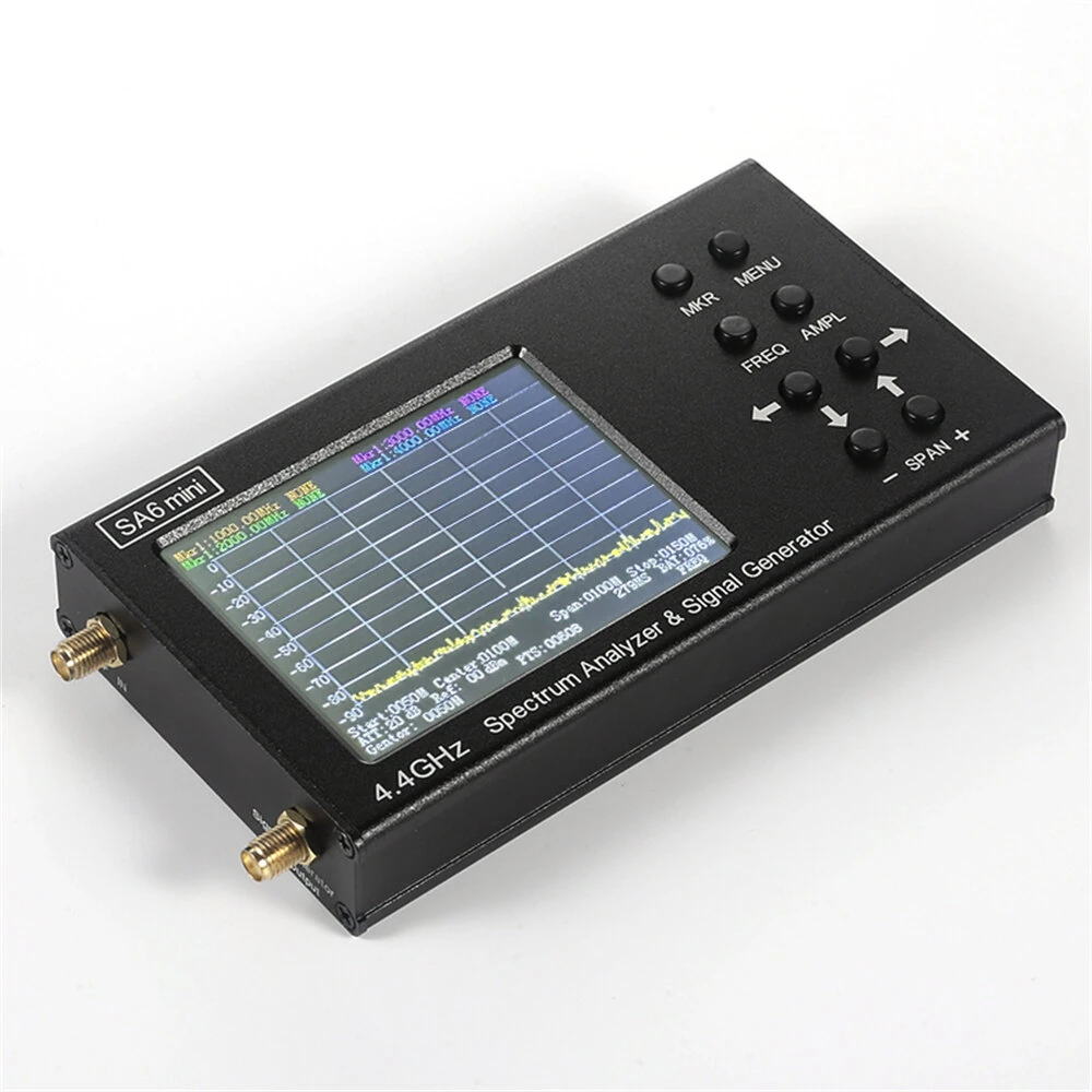 SA6 Mini Portable Spectrum Analyzer Wi-Fi CDMA Lab 35-4400Mhz Signal Test Signal Generator — view 3