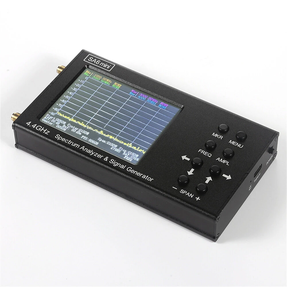 SA6 Mini Portable Spectrum Analyzer Wi-Fi CDMA Lab 35-4400Mhz Signal Test Signal Generator — view 4