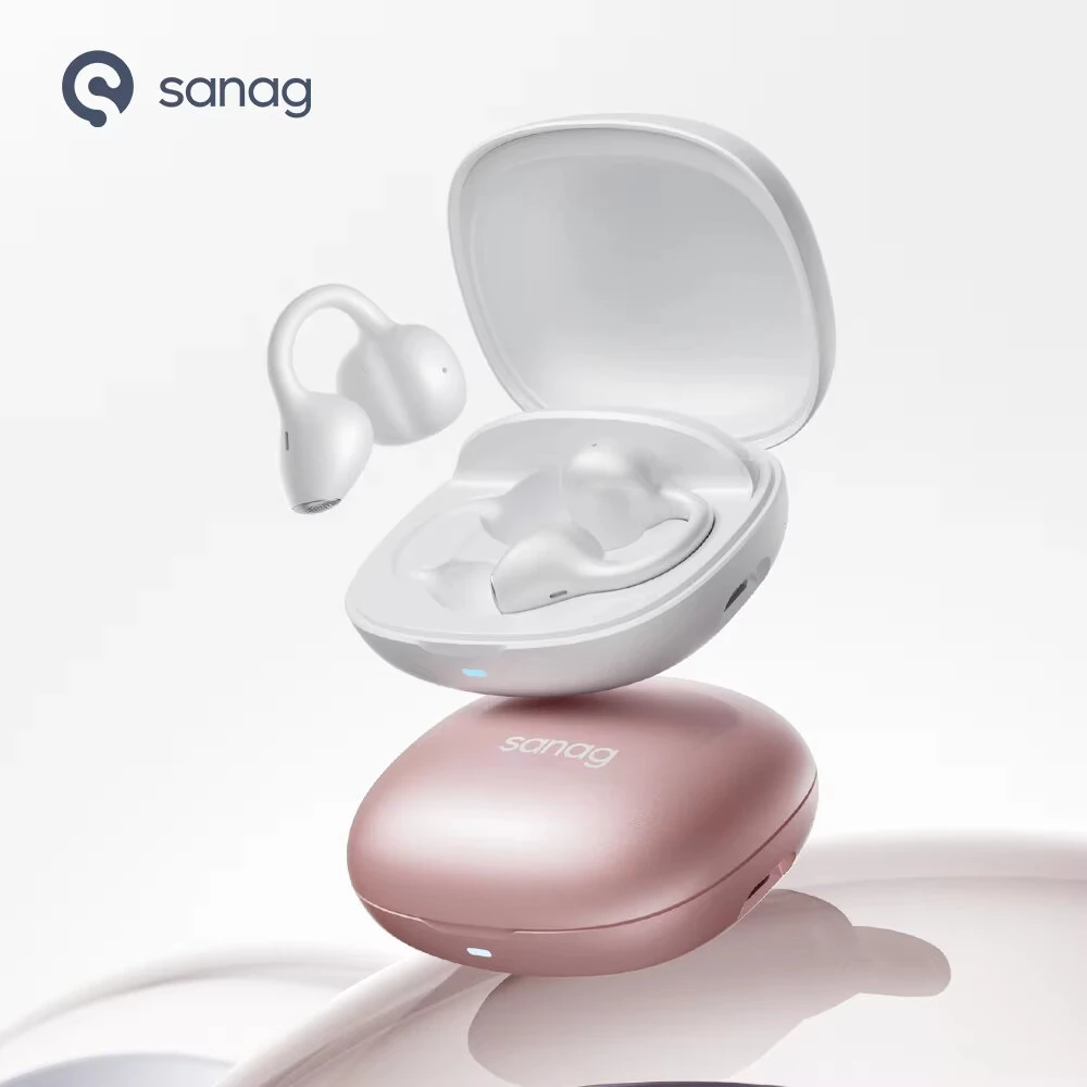 SANAG F30 OWS Earclips Headset Wireless bluetooth 6.0 Earphone 360° Spatial Audio AI Call Noise Cancelling 42H Playback AI Assistant IP55 Waterproof Touch Control Open-ear Sports Headphones — view 2