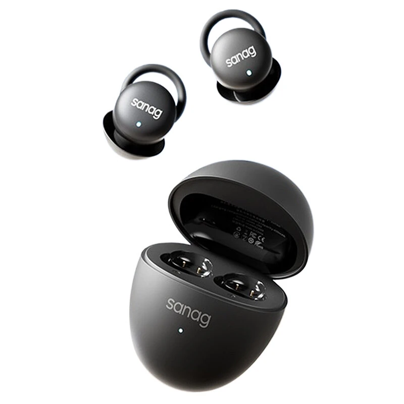 Sanag J20s Sleep Headphone TWS bluetooth 5.4 Earphone 66+ Sleep-Aid White Noise Sound 24dB Physical Noise Cancelling Side Sleep Without Ear Pressure 27H Playback Professional Sleep Earbuds