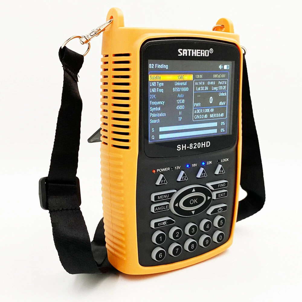 Sathero SH-820HD 3.5 Inch Combo Satfinder Satellites Finder Meter H.265 HEVC DVB-S/S2/T/T2/C/CCTV HD Digital Signal Meter — view 4