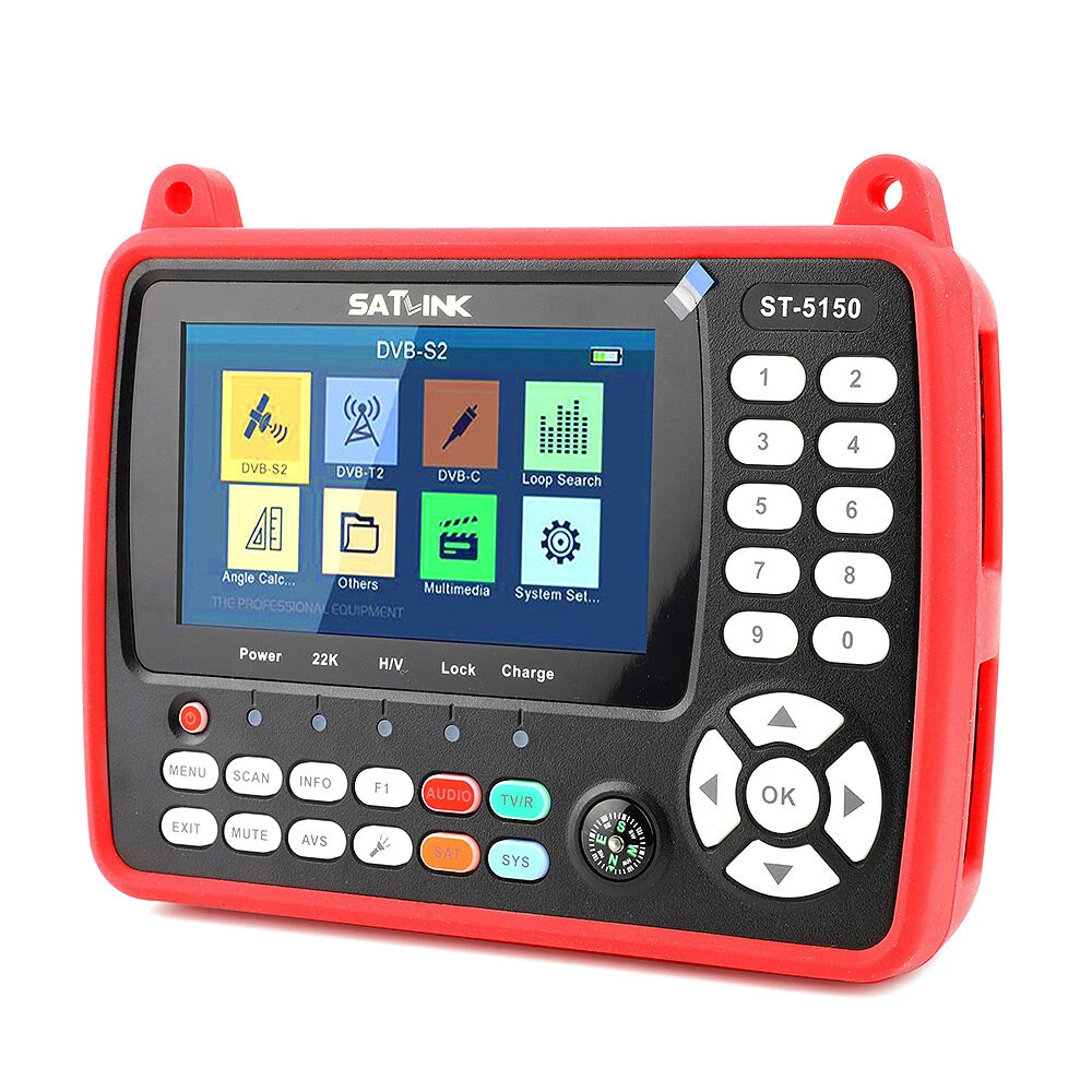 Satlink ST-5150 DVB-S2 +DVB-C+DVB-T2 Combo MPEG4 h.265 SatelliteFinder Meter H.265 HEVC MPEG-4 QPSK 8PSK 16APSK — image 1