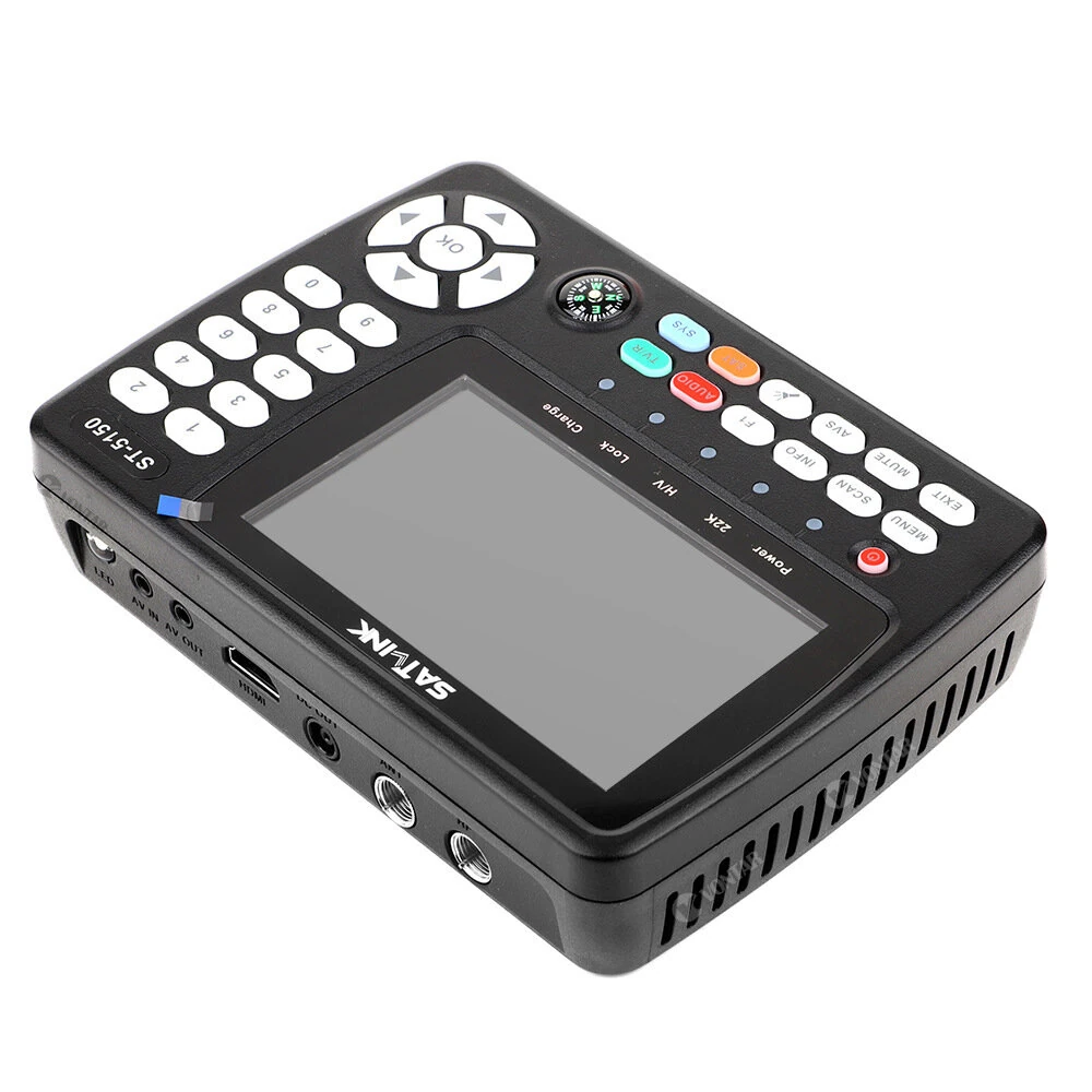 Satlink ST-5150 DVB-S2 +DVB-C+DVB-T2 Combo MPEG4 h.265 SatelliteFinder Meter H.265 HEVC MPEG-4 QPSK 8PSK 16APSK — view 4