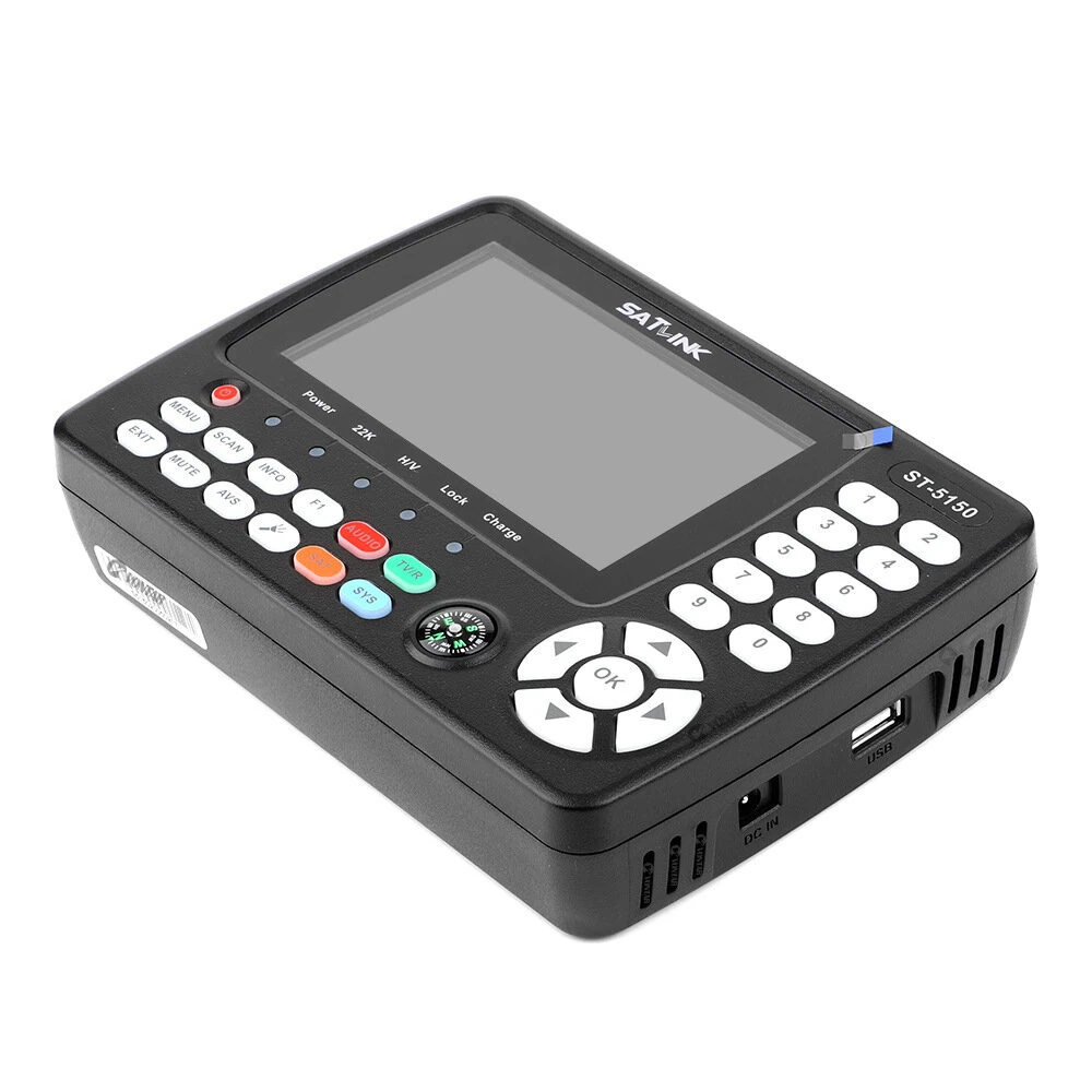 Satlink ST-5150 DVB-S2 +DVB-C+DVB-T2 Combo MPEG4 h.265 SatelliteFinder Meter H.265 HEVC MPEG-4 QPSK 8PSK 16APSK — view 5