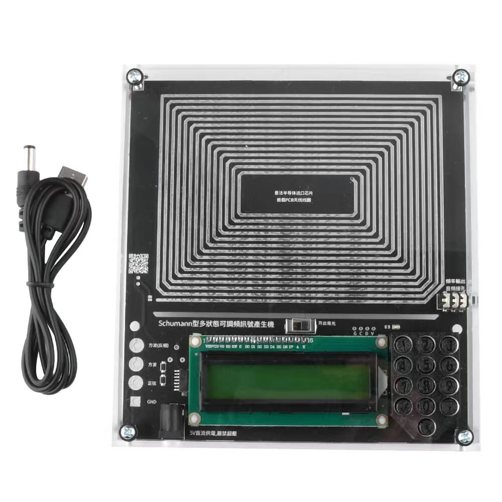Schumann Wave Generator 7.83Hz High Precision Programmable Signal Generator Adjustable 0.001Hz-200KHz Sine Square Wave Output With Type-C Interface — view 6