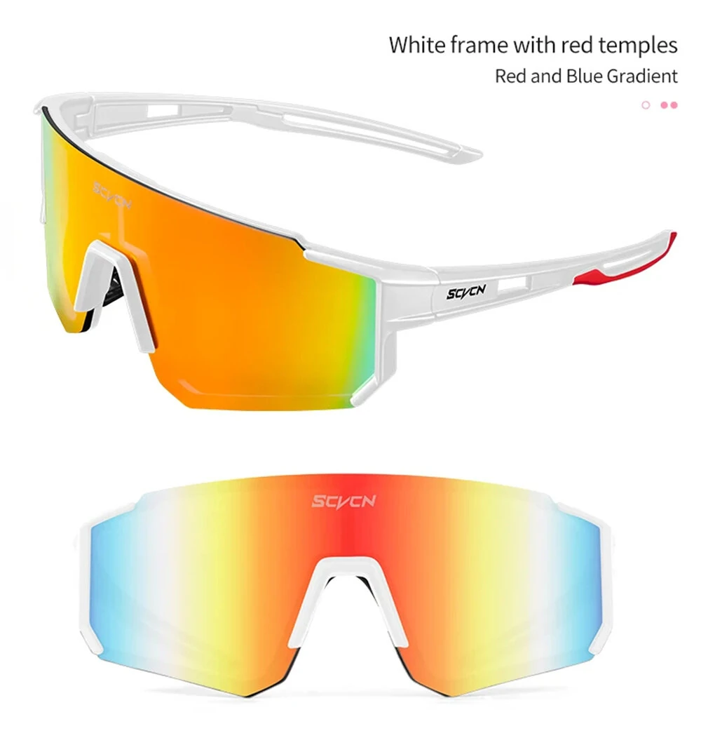 SCVCN UV400 HD Polarized Cycling Sunglasses Women Men Outdoor Sports Bike Glasses Windproof Fishing Hiking Bicycle Sun Glasses Goggles — view 9
