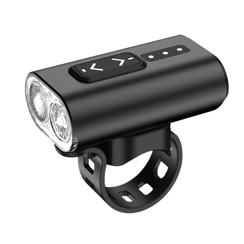 SD-11 Bicycle Front Light Aluminum Alloy IPX5 Waterproof 2000mAh Battery Type-C Rechargeable 5 Lighting Modes Adjustable Brightness LED Bike Light — image 1