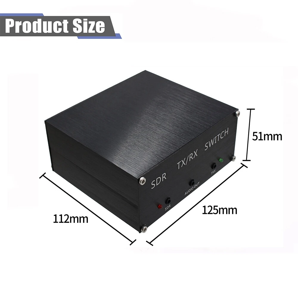 SDR Transceiver Switch Antenna Sharer TR Switch Box 100W DC 160MHz Aluminum Alloy Box — view 8