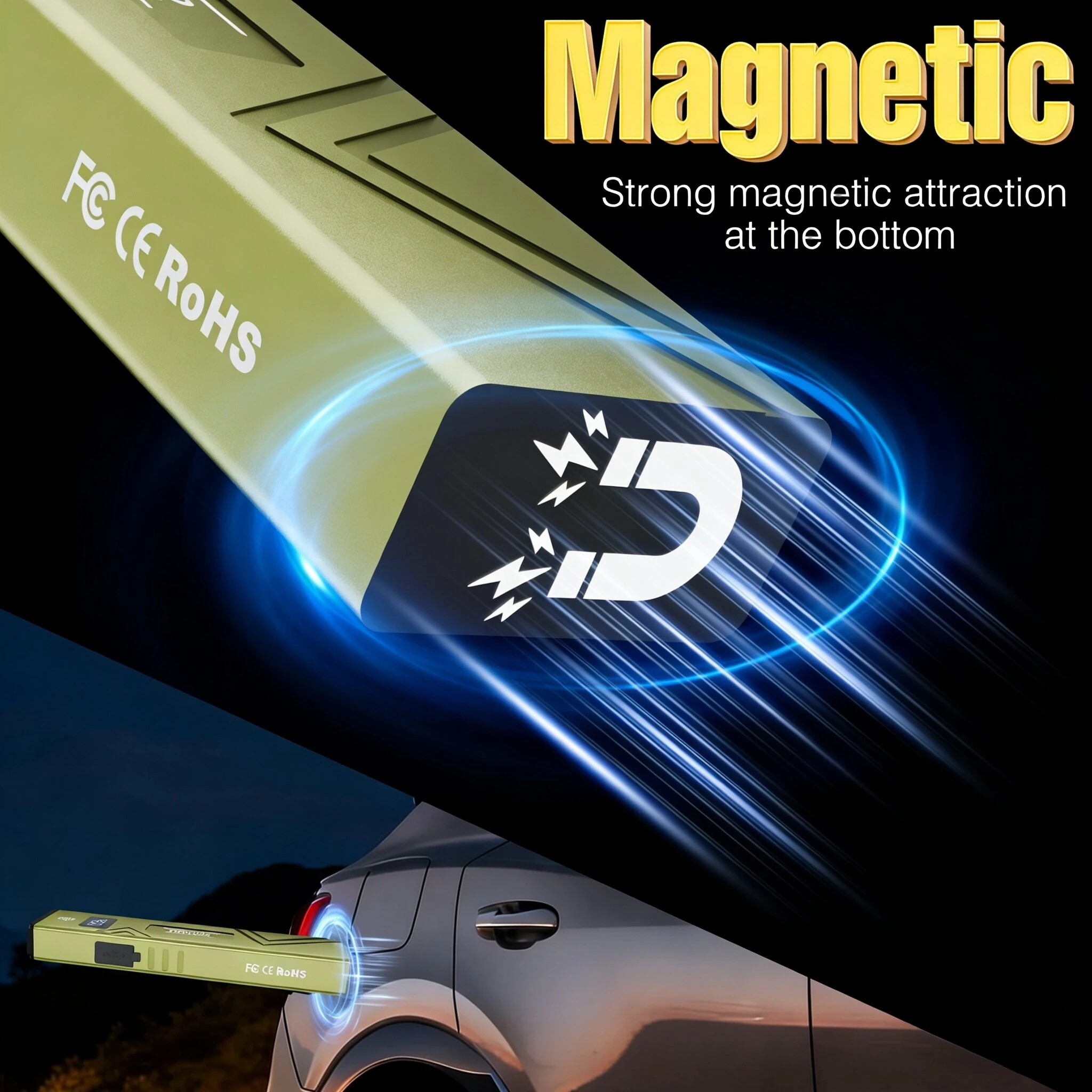 SEEKNITE EDC Mini Work Light Double-Sided Type-C Rechargeable Outdoor High-Intensity Flashlight Magnetic and Portable — view 5