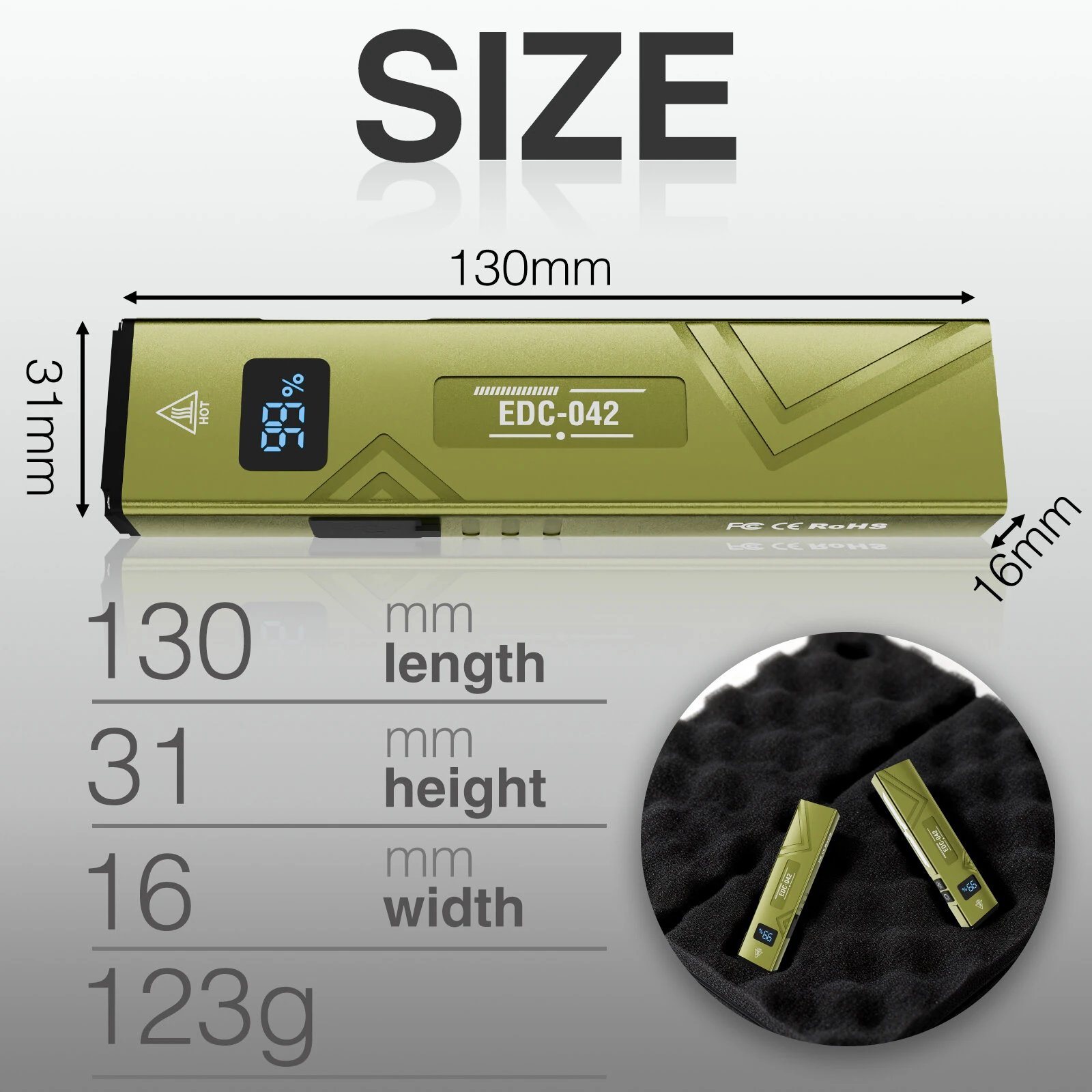 SEEKNITE EDC Mini Work Light Double-Sided Type-C Rechargeable Outdoor High-Intensity Flashlight Magnetic and Portable — view 6