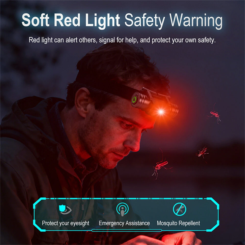 SEEKNITE HP440 Aluminum Alloy Headlamp Strong Light Long Range High Light Waterproof Rechargeable Long Life Headlamp Camping Headlight — view 4