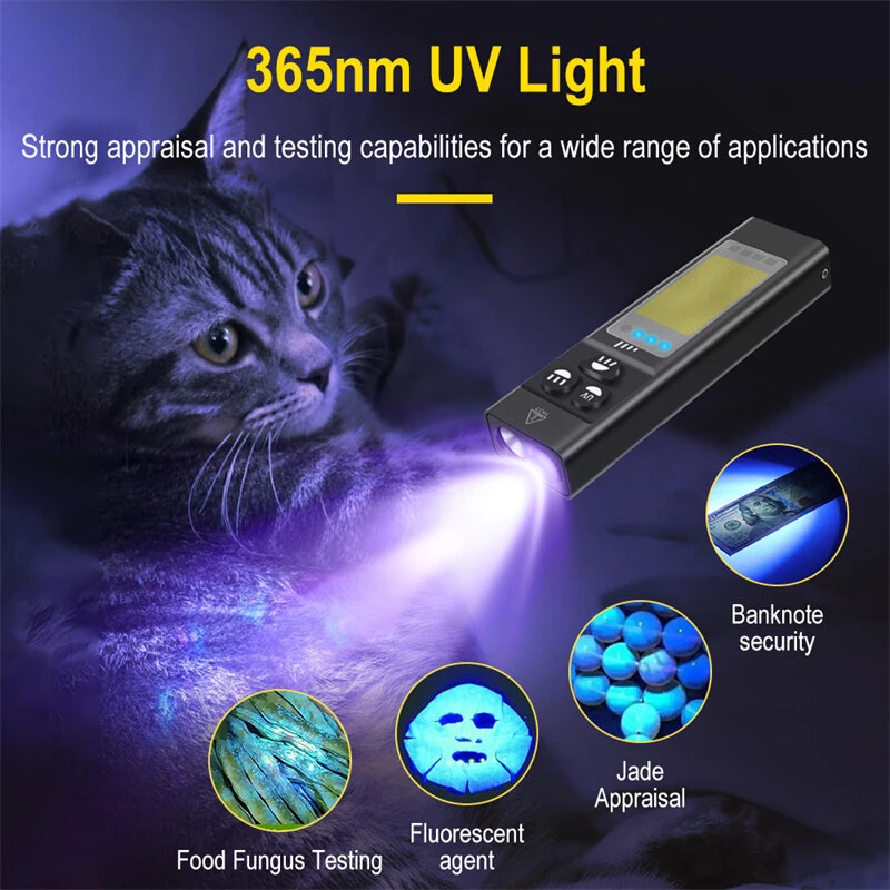 SEEKNITE SST40 1100LM Rechargeable EDC Flashlight With 365nm UV, White LED Combo and RGB Light USB C Rechargeable Portable Pocket Lights Mini Torch with Magnetic Tail Triple Sources for Outdoors Emergency Working — view 7