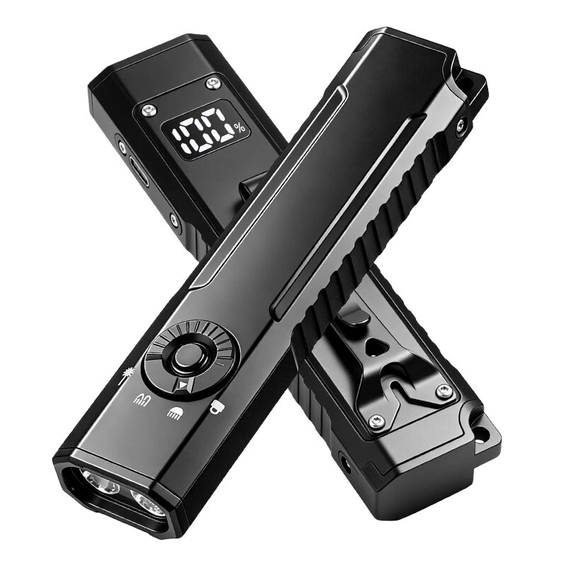 SEEKNITE T40 EDC Flashlight 10W 900LM UV Light Green Flashlight Magnetic Base Type C Charging LED Torch — view 2