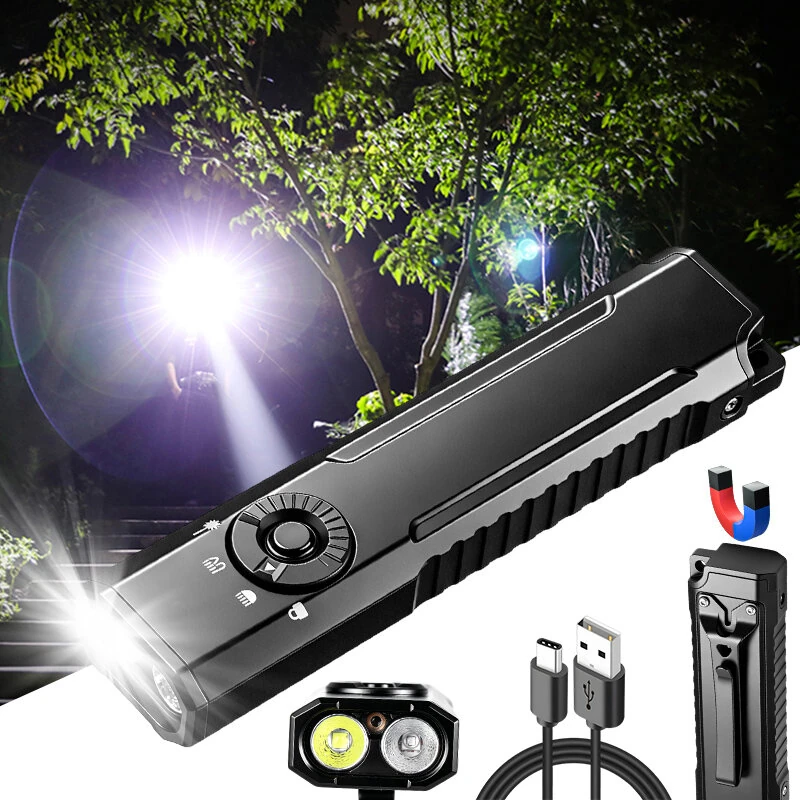 SEEKNITE T40 EDC Flashlight 10W 900LM UV Light Green Flashlight Magnetic Base Type C Charging LED Torch — view 4