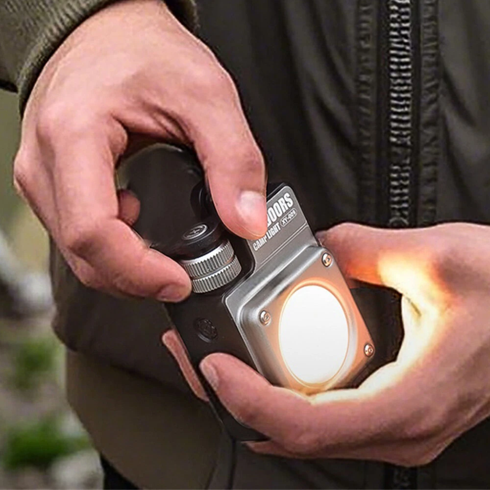 SEEKNITE USB Rechargeable LED Camping Lantern with Magnetic Base and Multi-Source COB Work/Repair Light for Outdoor Use — view 3