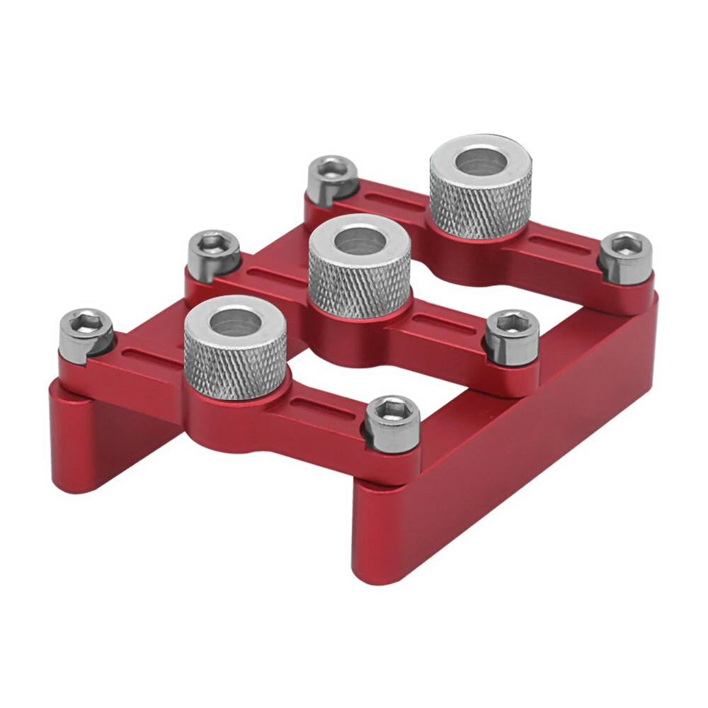 Self Centering Dowelling Jig Woodworking Joinery Hole Drill Guide Wood Dowel Hole Positioner Locator with 3-10mm Drill Sleeves — view 2
