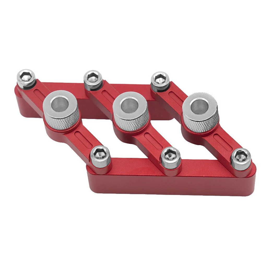 Self Centering Dowelling Jig Woodworking Joinery Hole Drill Guide Wood Dowel Hole Positioner Locator with 3-10mm Drill Sleeves — view 3