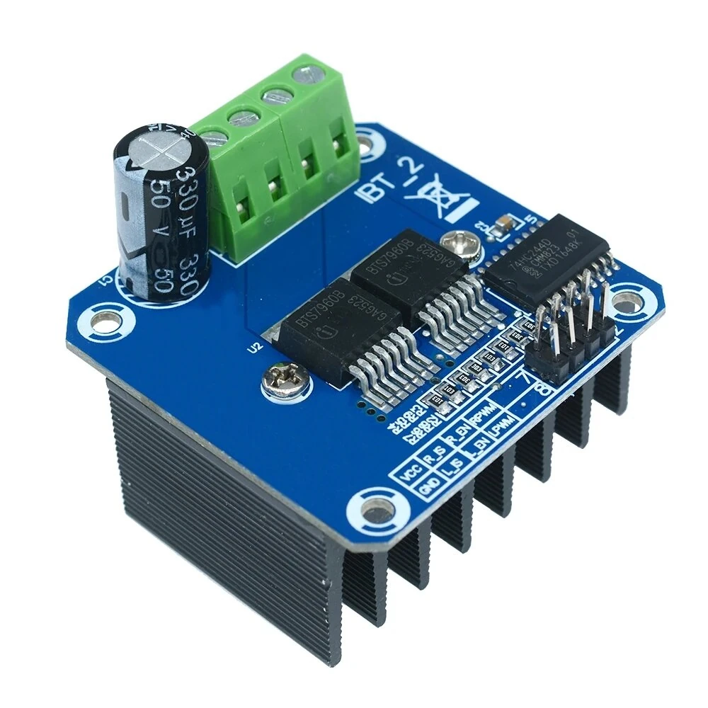 Semiconductor BTS7960B 5V 43A H-bridge Motor Driver Module Geekcreit for Arduino - products that work with official Arduino boards — view 2