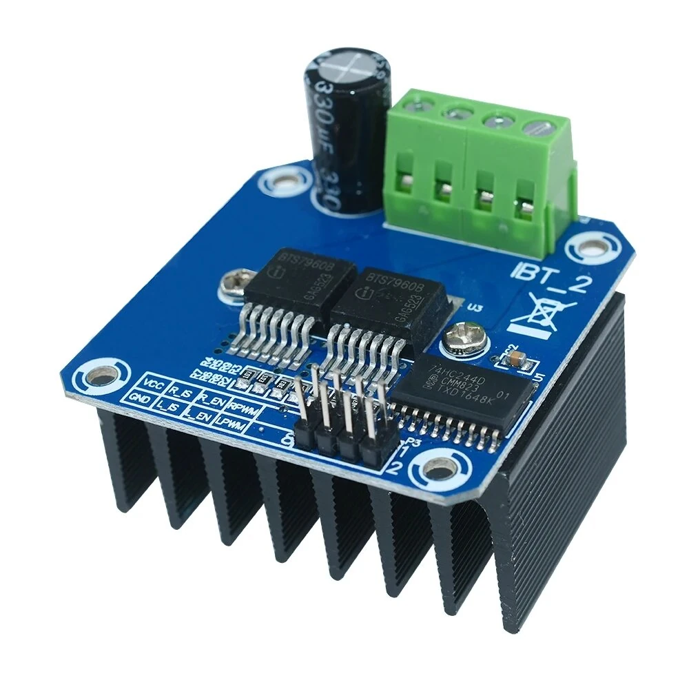 Semiconductor BTS7960B 5V 43A H-bridge Motor Driver Module Geekcreit for Arduino - products that work with official Arduino boards — view 4